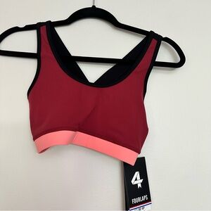 NWT 4 Fourlaps Sports Bra
